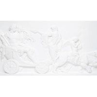 Bassorilievo in gesso colore bianco dimensioni 57 x 109 cm Toscan Stucchi Linea Gesso Art. 1338