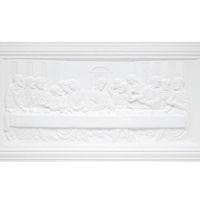 Bassorilievo in gesso colore bianco dimensioni 42 x 75,5 cm Toscan Stucchi Linea Gesso Art. 1267