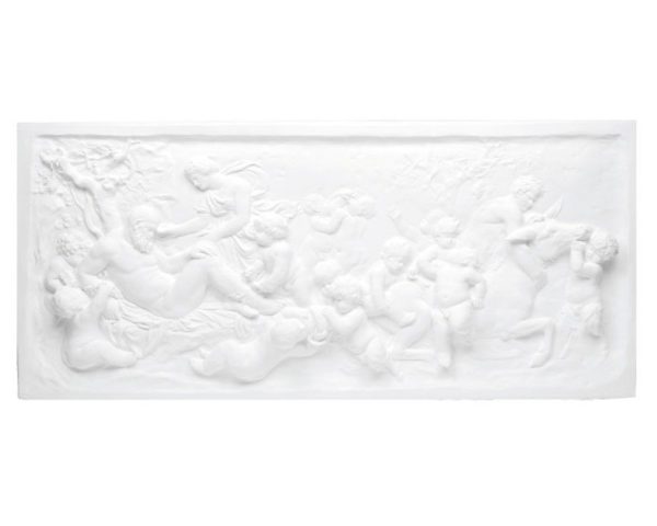 Bassorilievo in gesso colore bianco dimensioni 51 x 112 cm Toscan Stucchi Linea Gesso Art. 1231