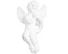 Angioletto con flauto in gesso 12 x 7 x 3,5 cm Toscan Stucchi Linea Gesso Art. 494/F