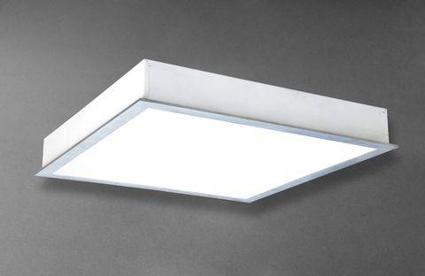 Plafoniera neon 3x55w 60x60 cm con diffusore opaco per controsoffitti a incasso Akifix Ceiling Stars