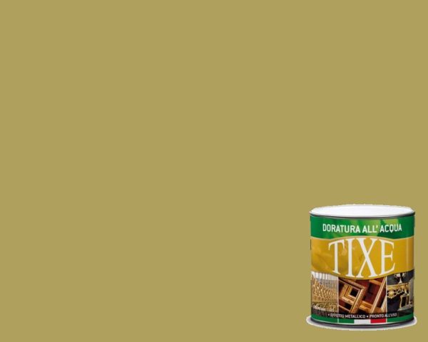 Doratura Tixe Oro Riccopallido all'acqua per interni per legno, ottone, rame e stucco - Vari formati