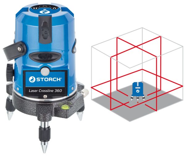Livella laser autolivellante 360 lineare con autolivellamento magnetico con linee ben visibili