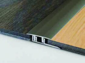 Profili di dilatazione superiore in alluminio per laminato h 7 e 8 mm Baufloor