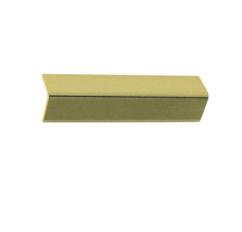 Coprispigolo in PVC liscio effetto metallo / pietra 24 x 24 x 2.5 mm Lungh. 3 m - CONF. 180 m