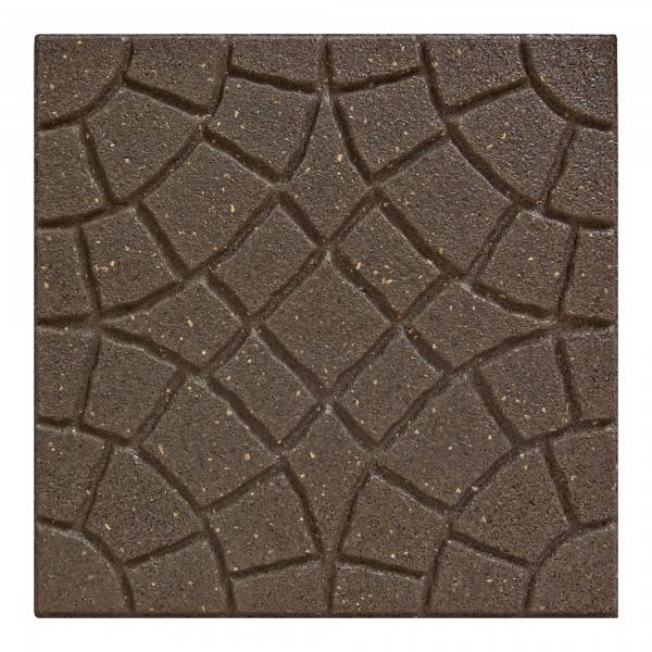 Piastrella da esterno per terrazza 45x45 cm colore marrone in plastica