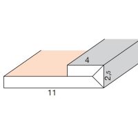 Segnapassi led in cartongesso lineare retto per pareti e soffitti - lunghezza 200 cm