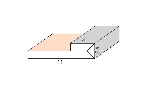 Segnapassi led in cartongesso lineare retto per pareti e soffitti - lunghezza 200 cm