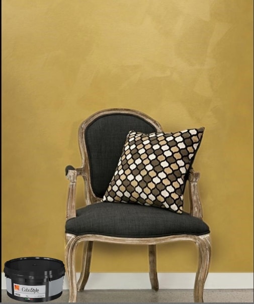 Applicazione pittura decorativa cebostyle oro effetto metallizzato