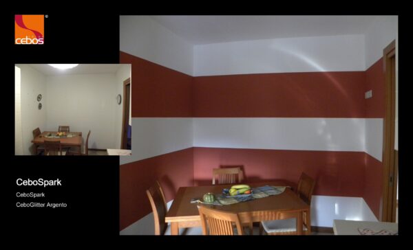 Applicazione vernice decorativa effetto pennellato cebospark
