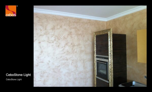 Applicazione pittura decorativa effetto sabbiato cebostone light