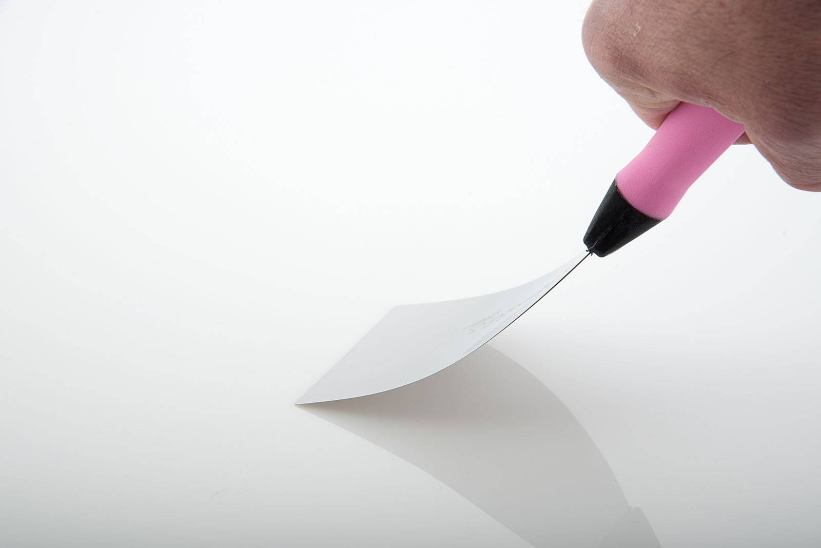 Spatola a specchio 60 mm in acciaio inox flessibile e resistentissima Marmorino Tools VENICE
