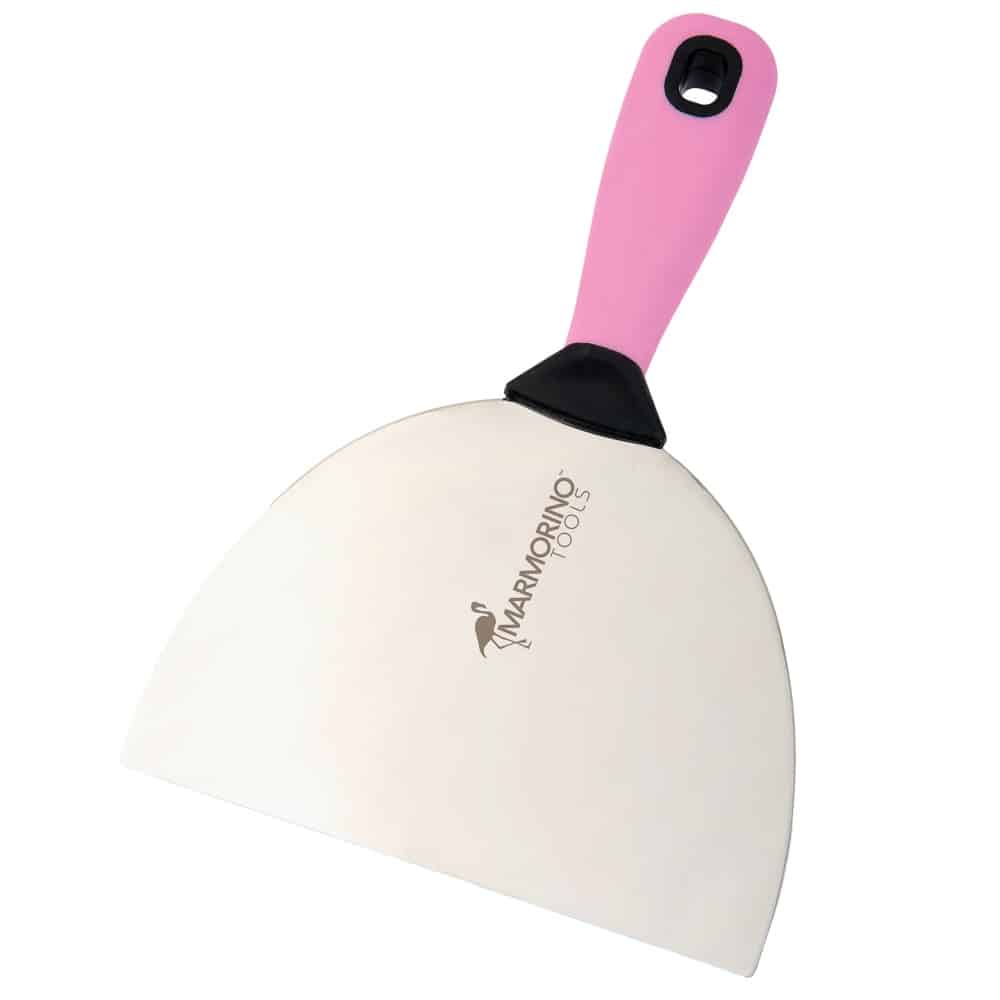 Spatola a specchio 150 mm in acciaio inox flessibile e resistentissima Marmorino Tools VENICE