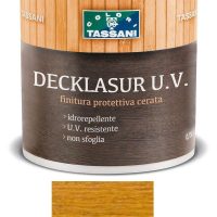 Finitura protettiva cerata a solvente TASSANI DECKLASUR per legno antigoccia con protezione ai raggi UV - FAGGIO