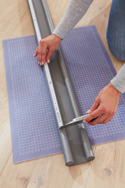 Asta sottoporta doppiolato Tesamoll - 0.95 m x 25 mm
