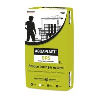 Stucco liscio per esterni in polvere finitura extra fine aguaplast sr5 6 kg