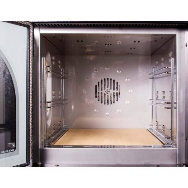 Forno a legna da esterno tetto verniciato rosso cottura indiretta Clementi Master