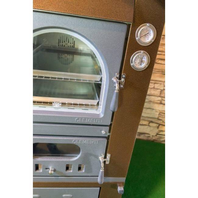 Forno a legna da esterno verniciato ramato indiretta Clementi Master