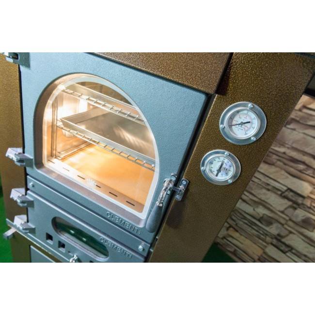 Forno a legna da esterno verniciato ramato indiretta Clementi Master