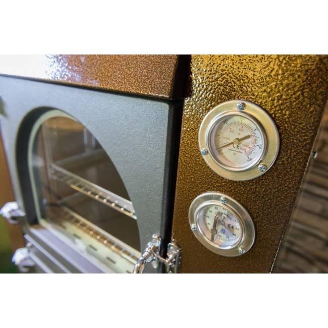 Forno a legna da esterno verniciato ramato indiretta Clementi Master