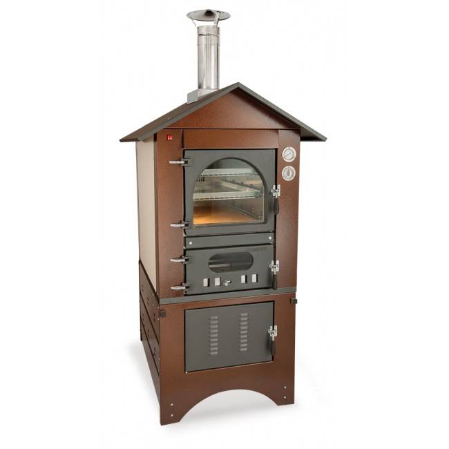 Forno a legna da esterno verniciato ramato indiretta Clementi Master