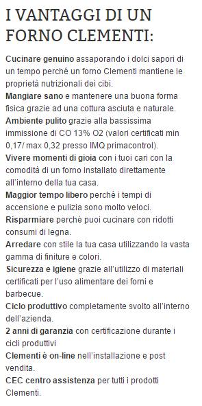 Forno a legna da esterno verniciato ramato indiretta Clementi Master