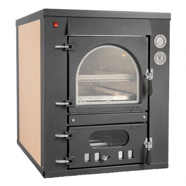 Forno a legna da incasso esterno verniciato cottura indiretta Clementi Master