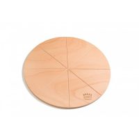 Tagliere legno tondo 44 cm con spicchi incisi Clementi
