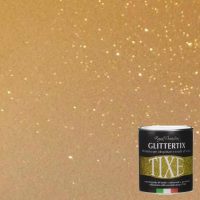 Glitter per pittura pareti in emulsione neutra Tixe Glittertix Oro 250 ml