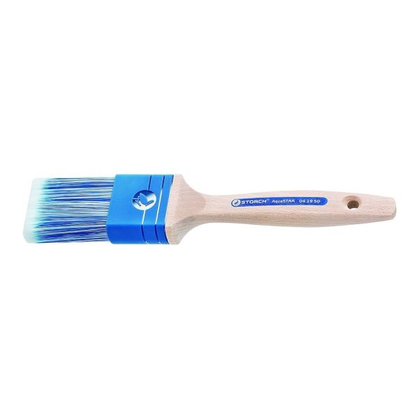 Pennello per vernice ad acqua con setole molto fini e manico in legno Storch AcquaSTAR Soft 50 mm