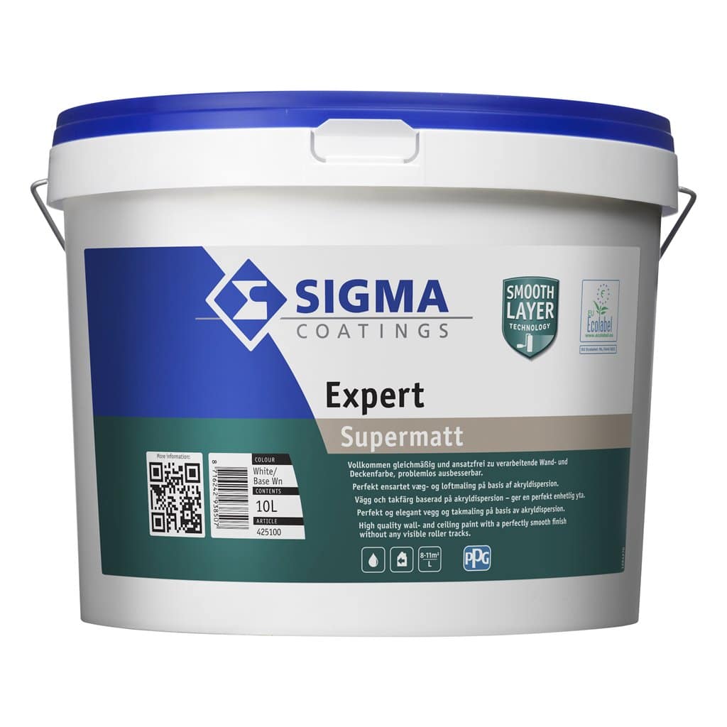 Pittura per interni senza segni di applicazione Sigma Expert