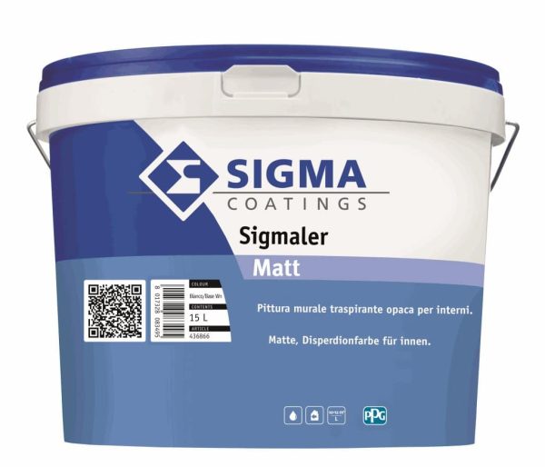 Pittura traspirante per interni opaca buon punto di bianco Sigma Sigmaler