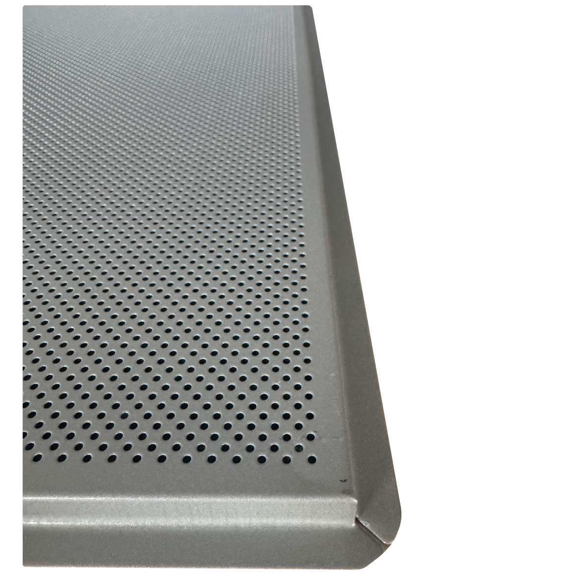 Dettaglio Bordi Pannello Lay-In 24 Forato Grigio