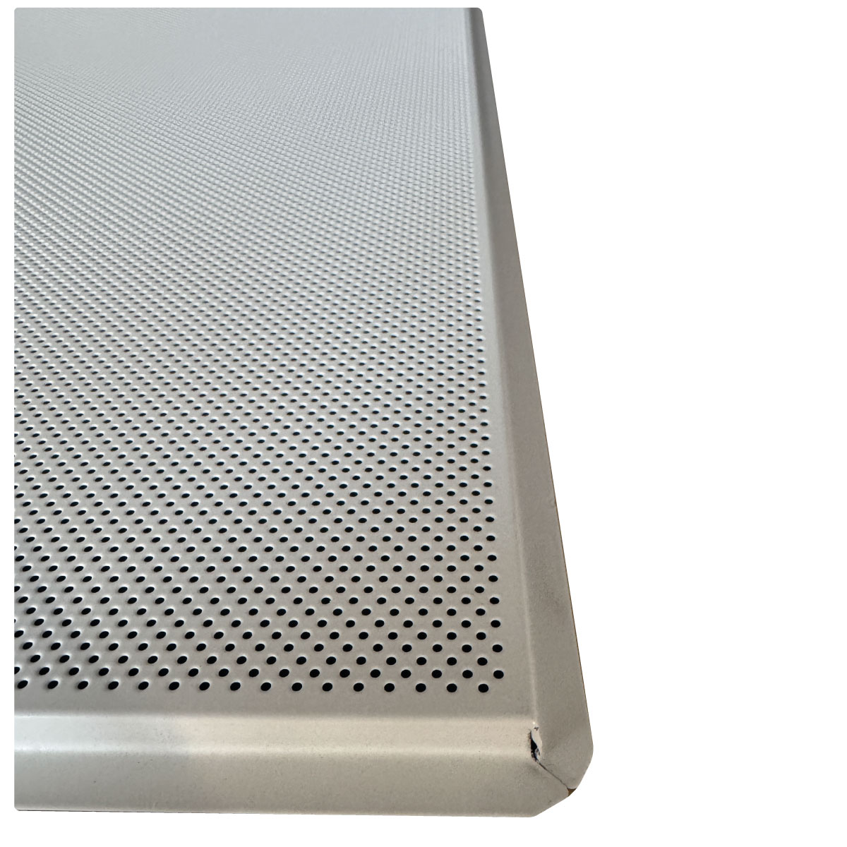 Pannelli Controsoffitto Metallico 60x60 Foratura Totale Bordo Ribassato per Struttura da 24 mm Pacco 7.2 MQ (20 Pannelli) - immagine 3