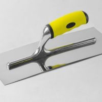 Frattone per stucco americano lama curva in acciaio inox manico in gomma 30.4 x 11.5 cm Akifix