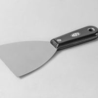Spatola per stucco cartongesso a campana in acciaio inox manico in PVC Akifix
