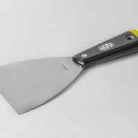 Spatola per stucco in acciaio inox a campana manico in pvc con inserto LARGH. 10 cm Akifix