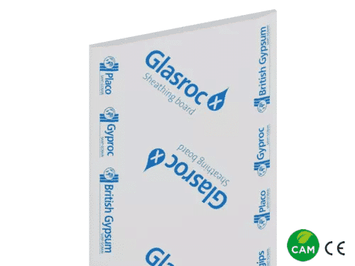 Lastra cartongesso per esterno 200x120 cm ignifugo Gyproc Glasroc X