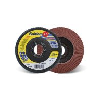Disco smerigliatrice per metallo e acciaio inox lamellare 115 mm Grana 60 SAITLAM U