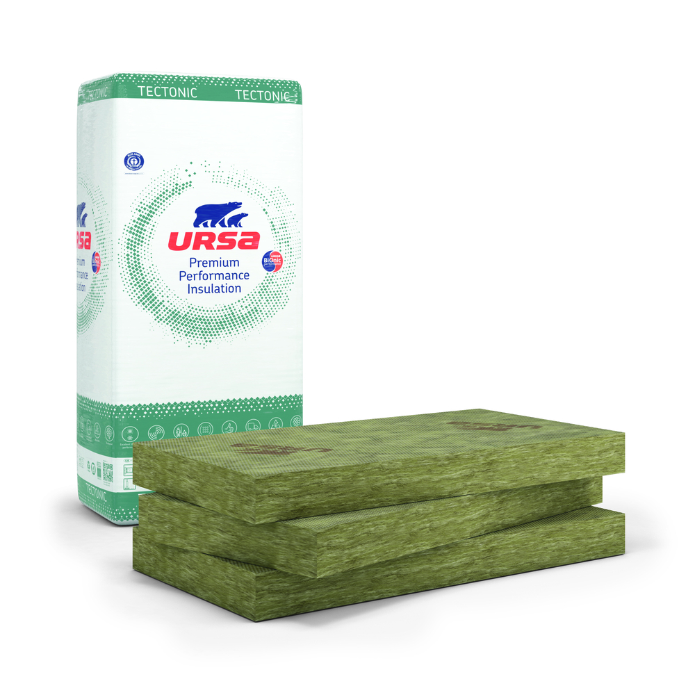 Pannelli Lana Minerale 120x60 cm per Cappotto e Coperture Ursa Tectonic FP